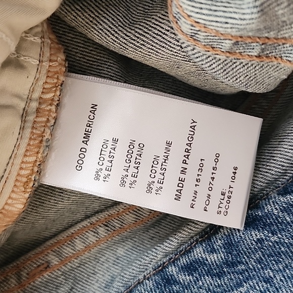 GOOD AMERICAN Good Classic Denim Jeans Women's Size 6/28 NWT - Picture 13 of 15